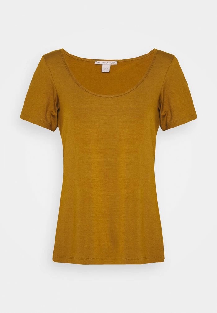 T-Shirt ANNA FIELD Anna Field Basic T-shirt Marron Femme | EBY-0710941